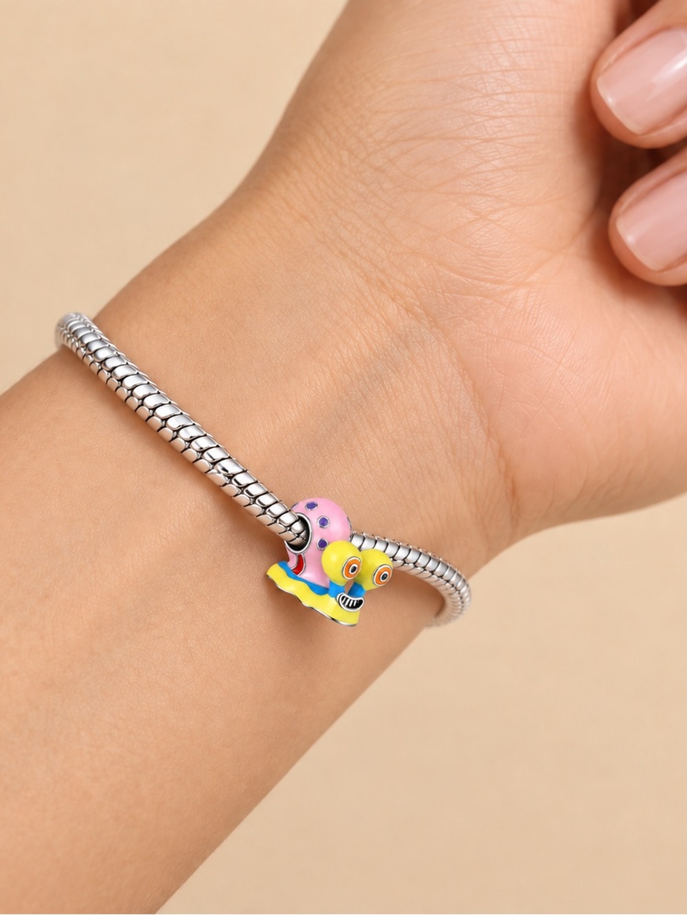 Colorful Snail Stacking charm - Picture 3 of 3
